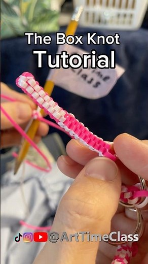 Beginner Tutorial: Box Knot #keychain #artsandcrafts #tutorial
