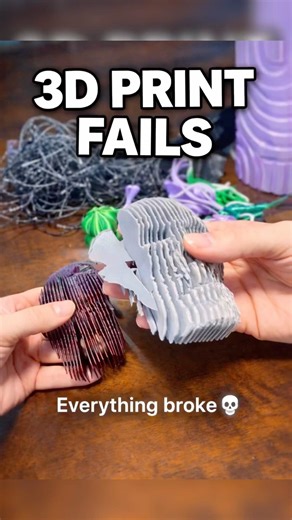 3d print fails #3dprinting #3dprintfail