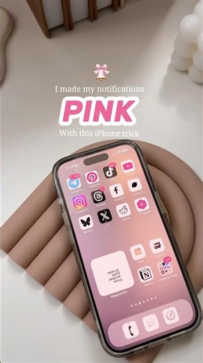 Here is a quick tutorial- How to make your iPhone notifications Pink 🎀 #iphonetips #tipsandtricks