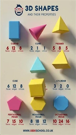 3D shapes and their properties