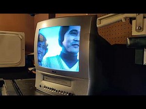 Godzilla winning the lifetime achievement award on MTV Music Video Awards 1996 recorded on a TV