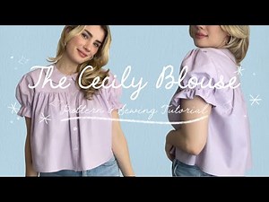 The Cecily Blouse | DIY Peter Pan Collar Puff Sleeve Shirt Sewing Tutorial & Pattern