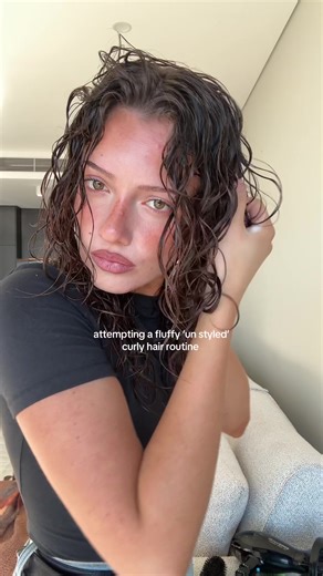 Curly Hair Routine Tutorial for Fluffy Wavy Styles