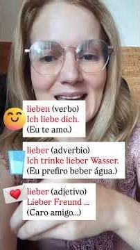 🇩🇪German Lesson: "lieben" vs. "lieber" what's the difference?🇩🇪 #studygermanwithme #germancourse