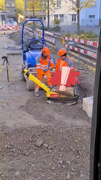 Construction Workers Operate Heavy Machinery Safely