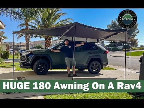 How To Install A 180 Awning Onto A Prinsu Roof Rack | Overland Vehicle Systems on a 5th Gen Rav4
