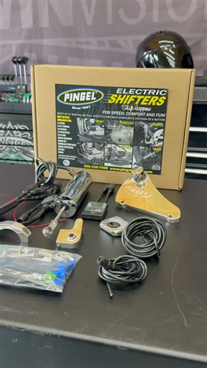 Pingel Electric Speed Shifter Kits - Clutchless and Footless for Speed, Comfort and Fun! Pull up to a red light, the light turns green, you grab a handful of throttle and rocket through the gears faster than even the best racer can shift manually! Everyone else is left in your dust. When you go on those relaxing rides through the hills and curves, everyone else will be exercising their left hand and foot the entire time while you relax and enjoy the scenery thanks to your Electric Speed Shifter.