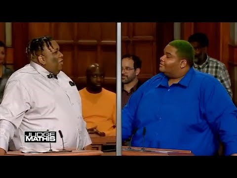 Dramatic men fight over TV and Chicken on Judge Mathis
