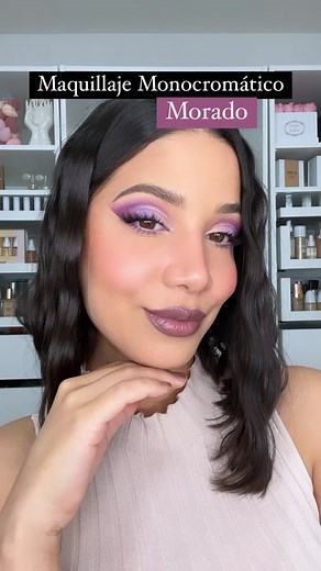 Usarías un maquillaje asi? Si es asi para que ocasion? 💜 • @colourpopco lilac you a lot palette - creme gel liner in cry baby - ultra glossy lips in tecna @bareminerals maximist mascara @ambreeshcosmetics 24 karat lips in say yes #fyp #parati #purplemakeup #maquillajemorado