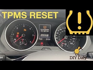 How to reset VW Tiguan TPMS Tyre Pressure Monitoring System light