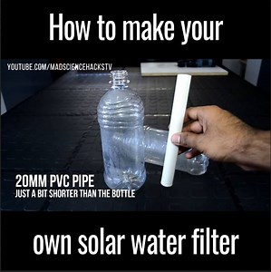 14M views · 212K shares | This solar water filter is an awesome survival hack to purify water for drinking!  | UNILAD Tech | Facebook