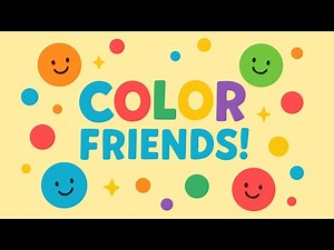 Color Friends ❤️ The Color Red! | Learning Colors for Children