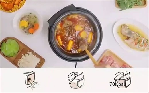 松下电pc401焗鲜家用4l不粘压力锅,松下电压力锅PC401焗鲜锅家用4L大容量不粘高压饭煲1-6人电高压锅厨卫电器小家电高压锅松下