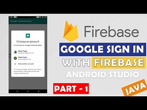 Firebase Google Sign-in Authentication Android | Part 1/3 | Android App Development Tutorials