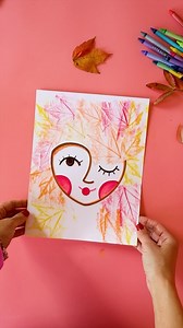 25K views · 1.2K reactions | Have you ever tried Leaf Rubbing Craft?  | easy Fall Craft idea | LuluMake | Facebook