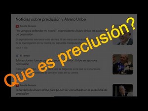 Que es preclusión?
