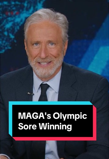 Jon Stewart tracks MAGA's hockey journey from “nobody cares” to “only hockey can save us from a dystopian, estrogenic future” #DailyShow #JonStewart #TeamUSA