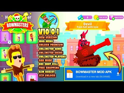 Bowmasters mod apk V10.0.1 (mod menu) | LATEST VERSION | Unlock All Characters | Unlimited Money