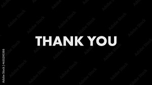 End Scene simple, Thank You Animation, looping text Stock Video