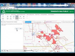 using Tengraph Web to colour all tenement holders