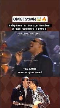 Babyface x Stevie Wonder @ 1998 Grammys — "How Come, How Long" Live #lyrics #vocalagility