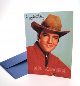 Personalized Elvis Wishes You Happy Birthday Greeting Card : Free Shipping - Etsy