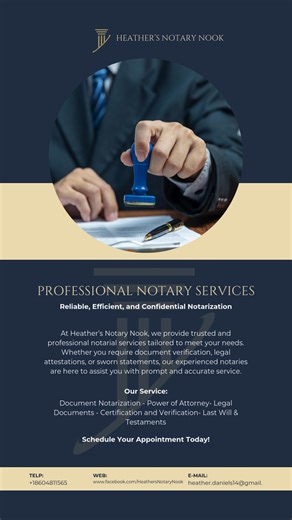 In need of a professional Notary Public to help you with your notary needs? Need something notarized last minute? It's a major holiday and you're on a "time crunch"? I got you!! #notary #notarybusiness #notarylife #notaryservices #mobilenotary #notarypublic #notarynearme #notarymobilebusiness | Heather's Notary Nook