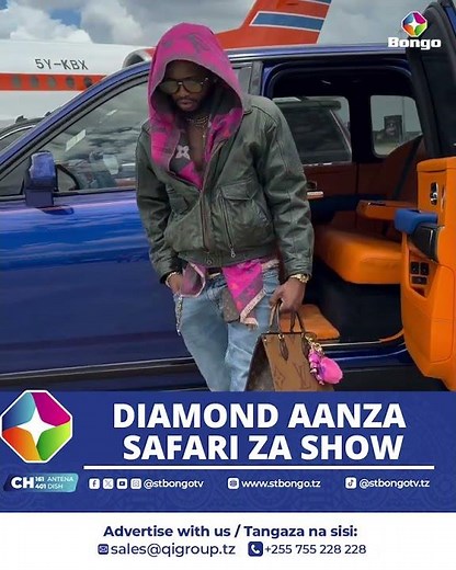 DIAMOND AANZA SAFARI ZA KUPIGA SHOW