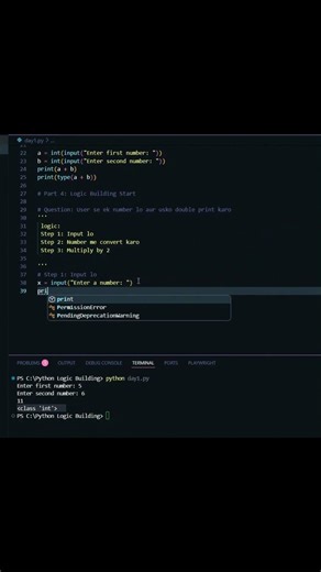Easy Python Logic Building Tricks | Day1 | Part1 | Hindi