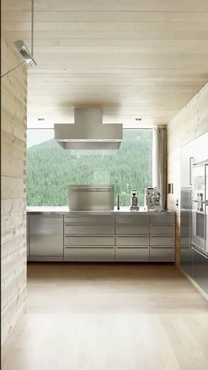 VARSTA Stainless Steel Kitchen - Create a Statement Industrial Look - IKEA Kitchen Cabinets #shorts