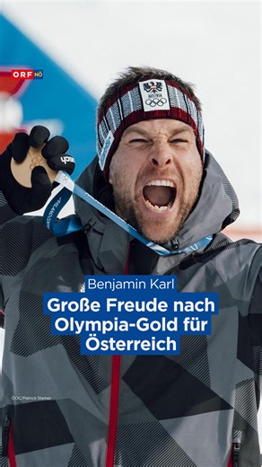 So sieht echte Freude aus 🤩 Snowboard-Star Benjamin Karl hat heute die erste Goldmedaille für Österreich bei den Olympischen Winterspielen geholt – und für seinen Jubel eine ganz besondere Pose gewählt. 🏅 #niederösterreich #italien #olympischewinterspiele #sieg #gold #sport | ORF Niederösterreich