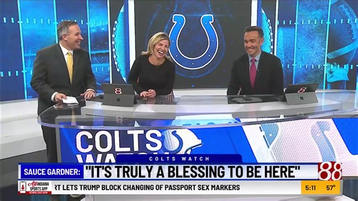 Sauce Gardner says his favorite color is blue. "Way better than green..." 😂 | Gina Glaros