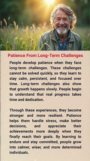Patience From Long Term Challenges #englishmerl #english #short