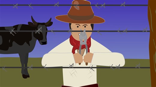 A thin line of wire across the prairie - and the open range was gone