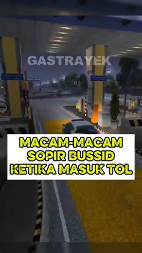 Macam-macam SOPIR BUSSID Ketika MASUK TOL #bussid #shortvideo #gaming