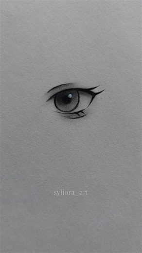 simple anime eyes drawing ✨️ | #drawing #howtodraw #anime #simple #eyes #sketch