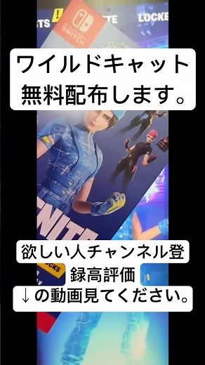 【ワイルドキャットコード配布】全員にワイルドキャットコード無料で配布します。#フォートナイト #ワイルドキャット #ワイルドキャットコード #ワイルドキャット無料 #ワイルドキャット配布