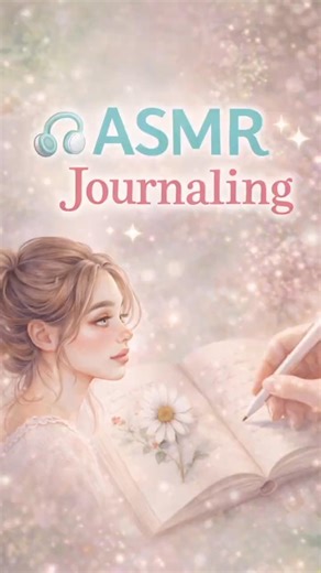 ASMR Journaling | Relaxing Sounds🌟✨️ #shorts