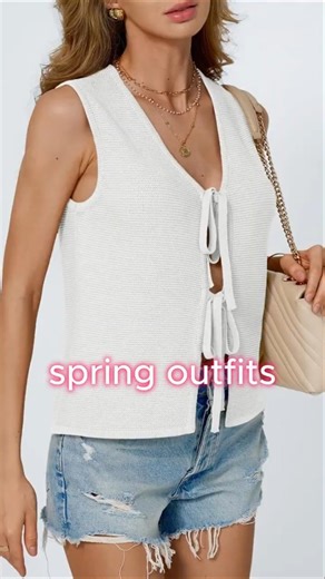 Womens Summer Tops 2026 😍 | Crochet Tank & Tie Front Beach Vacation Outfit | Amazon Fashion Finds