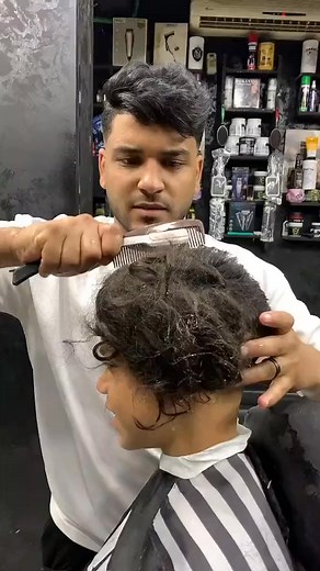 918K views · 7.4K reactions | His first haircut in YEARS... #cuthair #haircut #hairstyle #hair #barbershop #barber #hairstyles#cut #haircolor #cut #haircolor #NewLook #FreshCut #HairGoals #HairInspo #HairTransformation #HairVibes #SalonLife #FreshHair #HaircutStyle | Virals 1M | Facebook