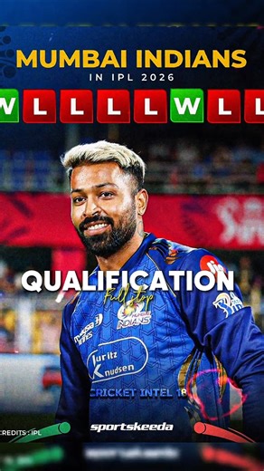 🚨Mumbai Indians Qualification Scenerio 😱.#shorts