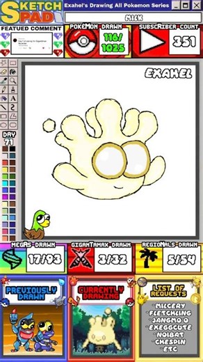 Drawing Milcery 🥛 | Drawing All Pokemon Series (DAY 71)