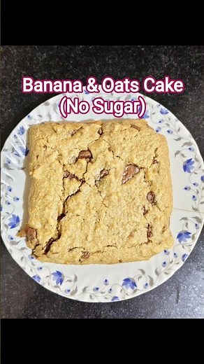 Banana and Oats Cake (NO SUGAR) || Quick and easy Cake