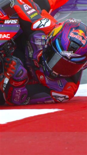 60° lean angle with his shoulder down on the track! 🤯 Jorge Martín Almoguera and Turn 5 are just a perfect match 💯 #CatalanGP🏁 | MotoGP