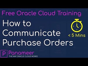 Oracle Cloud Tutorial Ep 0080 | How to Communicate a PO using Oracle ERP Cloud's Purchase Orders App