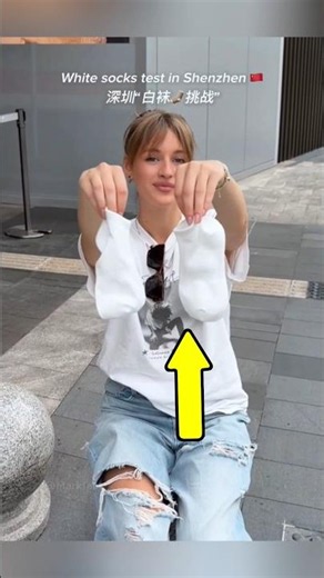 White Socks Challenge #shorts 😳