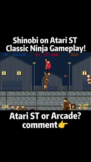 Shinobi Atari ST: Epic Ninja Battles from Childhood #retrogaming #atarist #gaming