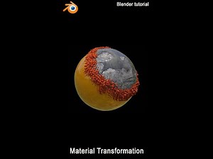 How to make an material transformation effect in Blender