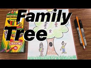 How to Make a FAMILY Tree Project - Easy Beginners Art Project for Kids ANY AGE !!! #mrschuettesart