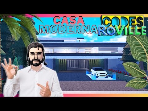 💎 Casa Moderna AESTHETIC con NEGOCIO ❗❗ RoVille HOUSE CODE Roblox